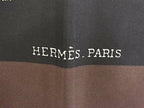 Hermes de Linares Carre 90 Silk 100% Animal Scarf Shawl Black — view 5