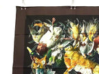 Hermes de Linares Carre 90 Silk 100% Animal Scarf Shawl Black — view 3