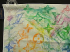 Louis Vuitton Monogram Pastel Cotton 100% Scarf Ivory Multicolor — view 2
