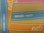 Hermes Bolduc Ribbon Carre 45 Petit Gavroche Silk 100% Scarf Brown — view 5