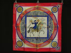 Hermes Feux D'artifice Flame of Silk 100% Large Scarf Shawl — view 2