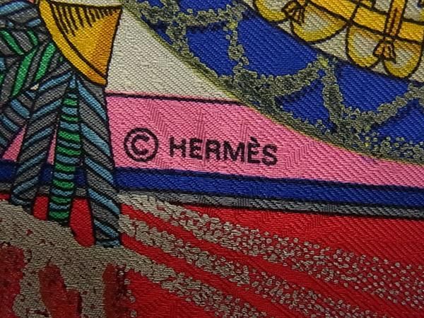 Hermes Feux D'artifice Flame of Silk 100% Large Scarf Shawl — view 5