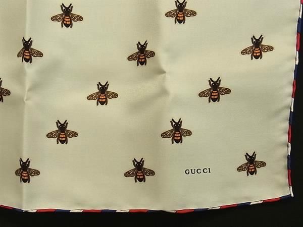 Gucci Bee Scarf Pocket Square Ivory — view 4