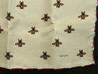 Gucci Bee Scarf Pocket Square Ivory — view 4