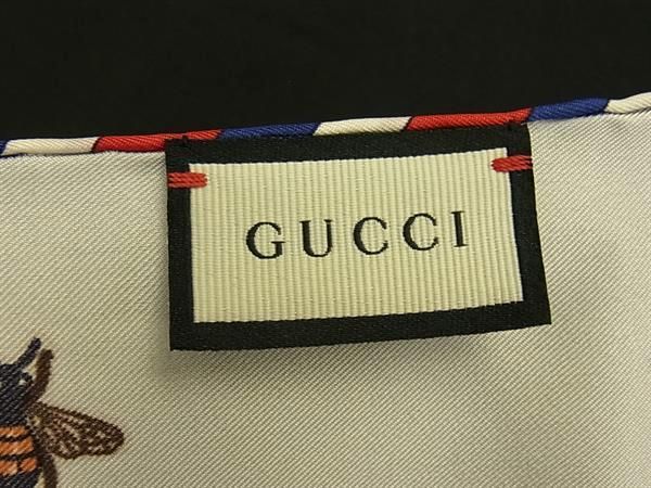 Gucci Bee Scarf Pocket Square Ivory — view 5