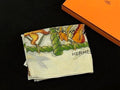 Hermes Pareo Fish Cotton 100% Scarf Shawl Ivory Skirt