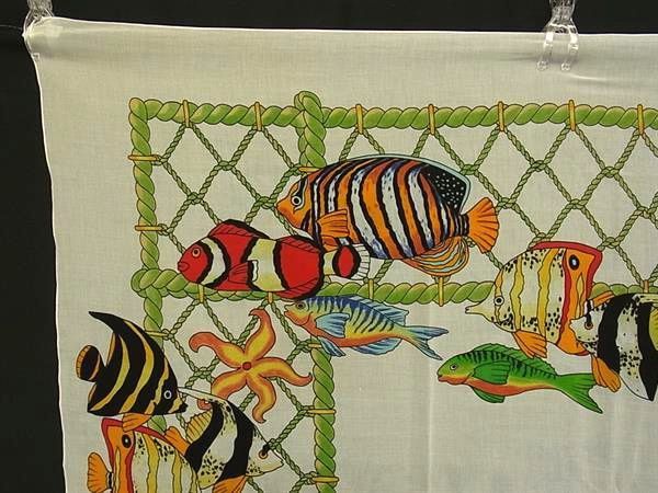 Hermes Pareo Fish Cotton 100% Scarf Shawl Ivory Skirt — view 3