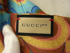 Gucci Anniversary Limited Edition Silk 100% Scarf Shawl Blue — view 3