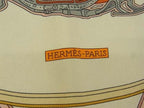 Hermes Springs Carre 40 Petit Gavroche Silk 100% Pocket Square Orange — view 5