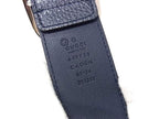 Gucci Leather Silver 85 34 Dark Navy Belt — view 4