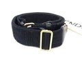 Fendi Zucca Pattern Canvas Bag Shoulder Strap Belt Crossbody Black