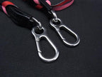 Loewe Thin Braided Leather Bag Shoulder Strap Belt Black Pink — view 3