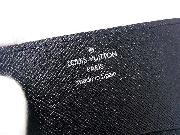 Louis Vuitton Taiga Envelope Carte de Visite Card Case Black — view 5