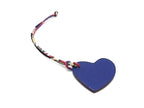 Hermes Petit Ash Veau Epsom Heart Key Holder Charm Black Navy