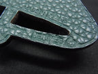 Hermes Petit Ash Veau Epsom Belmotif Key Holder Charm Light Blue — view 3