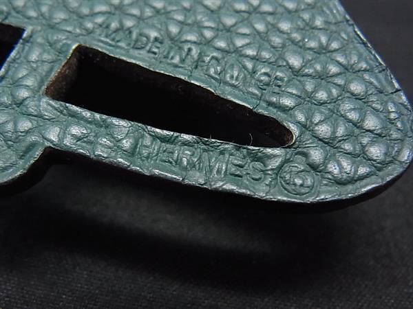 Hermes Petit Ash Veau Epsom Belmotif Key Holder Charm Light Blue — view 3