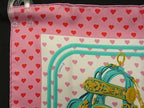 Hermes Brides de Gala Love Carre 45 Petit Gavroche Silk 100% Scarf Pink — view 3