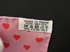 Hermes Brides de Gala Love Carre 45 Petit Gavroche Silk 100% Scarf Pink — view 6