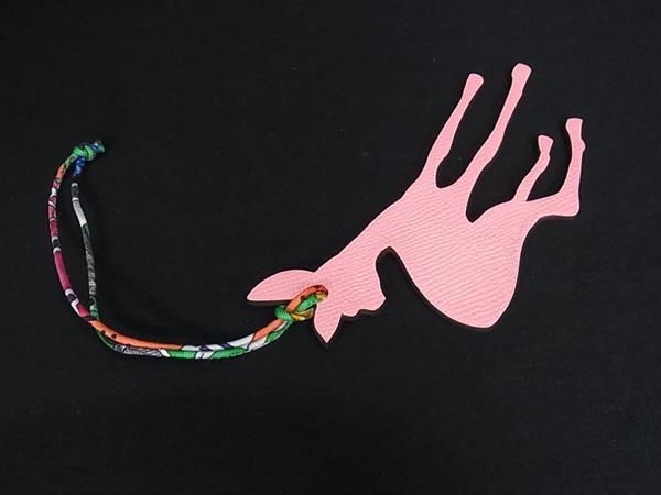 Hermes Petit Ash Bambi Veau Epsom Bag Charm Gray Pink — view 2