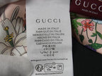 Gucci Flora Silk 100% Flower Ribbon Scarf Pink Multicolor — view 4