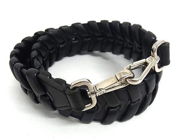 Fendi Strap Shoulder for Leather Bag Black