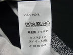 Dior Plan de Paris Mitzah Silk 100% Ribbon Scarf Black White — view 5
