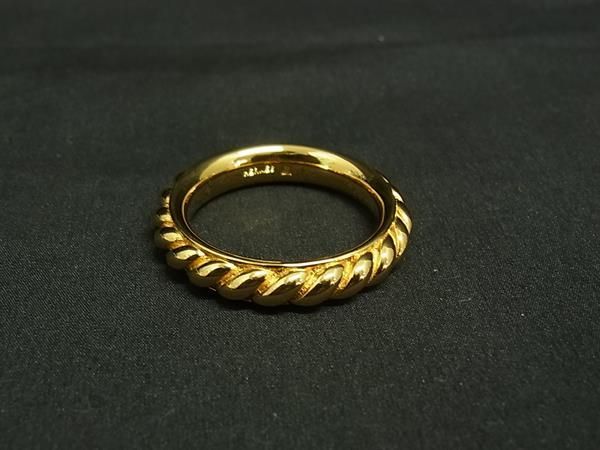 Hermes Rope Scarf Ring Closure Gold