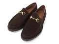 Gucci 101 Horsebit Suede Loafers 7.5 Shoes Brown