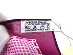 Hermes Sellier Series Cotton 100% Pocket Square Purple — view 4