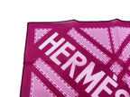 Hermes Sellier Series Cotton 100% Pocket Square Purple — view 2