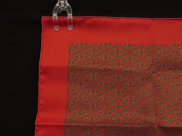 Hermes Carre 45 Petit Gavroche Silk 100% Pocket Square Orange Multicolor — view 2