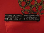 Hermes Carre 45 Petit Gavroche Silk 100% Pocket Square Orange Multicolor — view 5