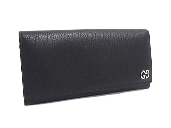 Gucci Leather Bifold Wallet Billfold Coin Purse Card Holder Black