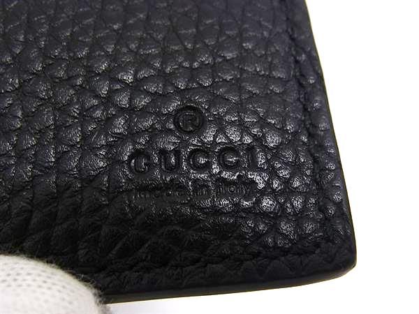 Gucci Leather Bifold Wallet Billfold Coin Purse Card Holder Black — view 6