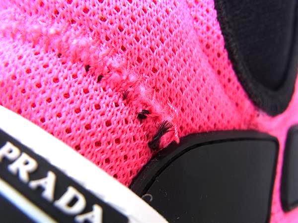 Prada Mesh High Cut 37 Shoes Pink — view 7