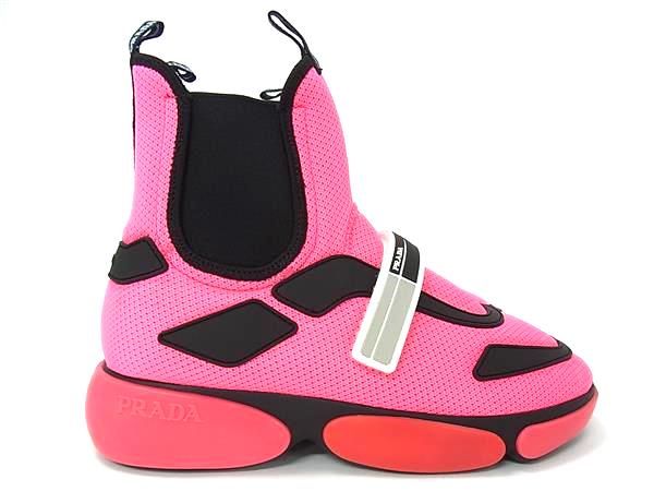 Prada Mesh High Cut 37 Shoes Pink — view 2