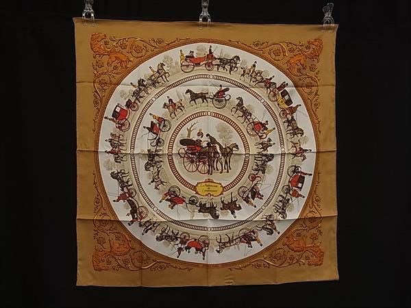 Hermes la Promenade de Longchamps Walk to Long Chien Carre 90 Silk 100% Scarf