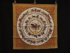Hermes la Promenade de Longchamps Walk to Long Chien Carre 90 Silk 100% Scarf