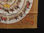 Hermes la Promenade de Longchamps Walk to Long Chien Carre 90 Silk 100% Scarf — view 3