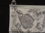 Hermes Petit Carre Gavroche Silk 100% Fish Pattern Scarf White Black — view 2