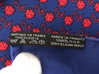 Hermes Petit Carre Gavroche Silk 100% Scarf Navy — view 5