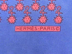 Hermes Petit Carre Gavroche Silk 100% Scarf Navy — view 4