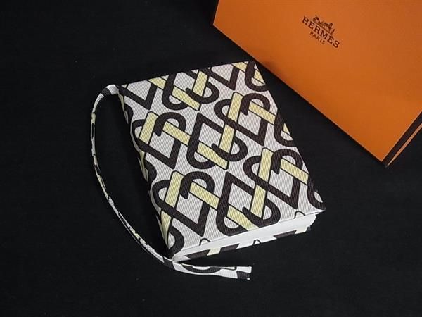 Hermes Cool Ribbon Memo Pad Notebook Stationery Ivory Multicolor
