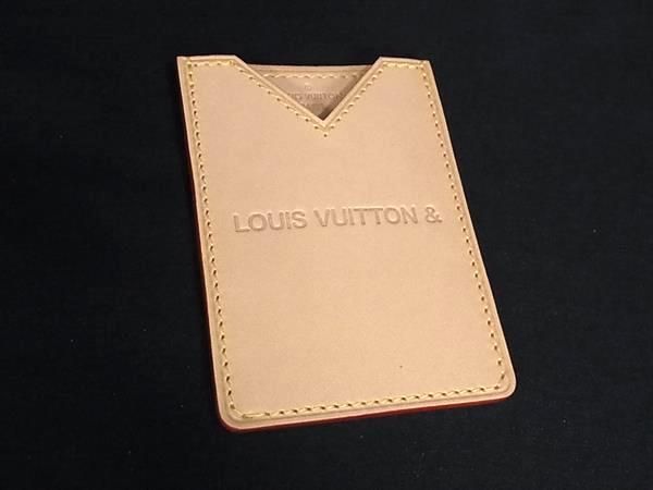 Louis Vuitton Vivianne Petula Leather Card Case Light Brown