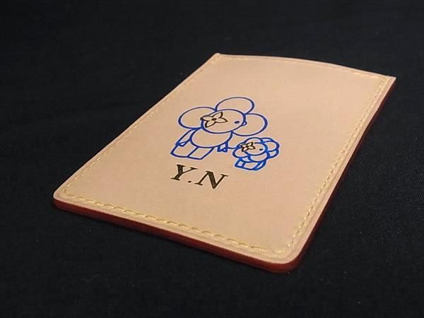 Louis Vuitton Vivianne Petula Leather Card Case Light Brown — view 2