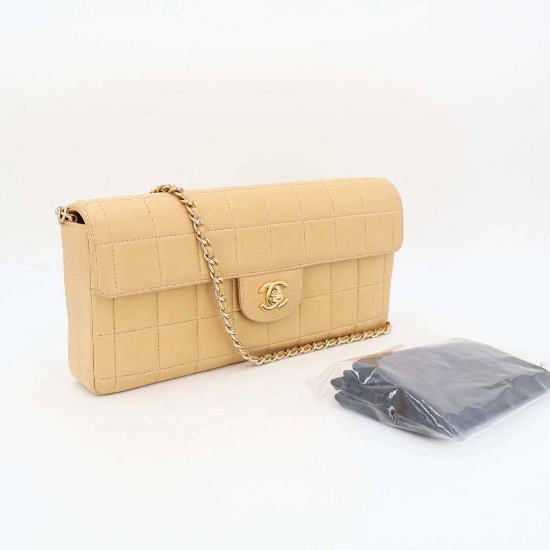 Chanel Chane Choco Bar Lambskin Chain Shoulder