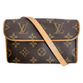 Louis Vuitton Monogram Pochette Florentine Waist Bag Brown