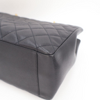 Chanel Quilted Grand Shopping Tote GST Leather Black — view 2