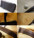 Hermes Tote Garden Party PM Toile Ash Brown Silver — view 5