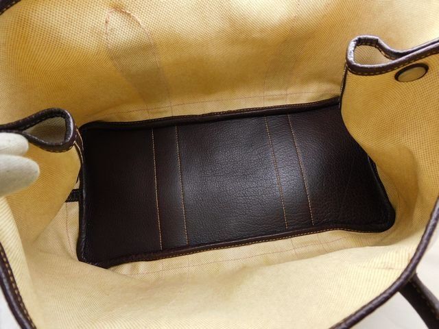 Hermes Tote Garden Party PM Toile Ash Brown Silver — view 4